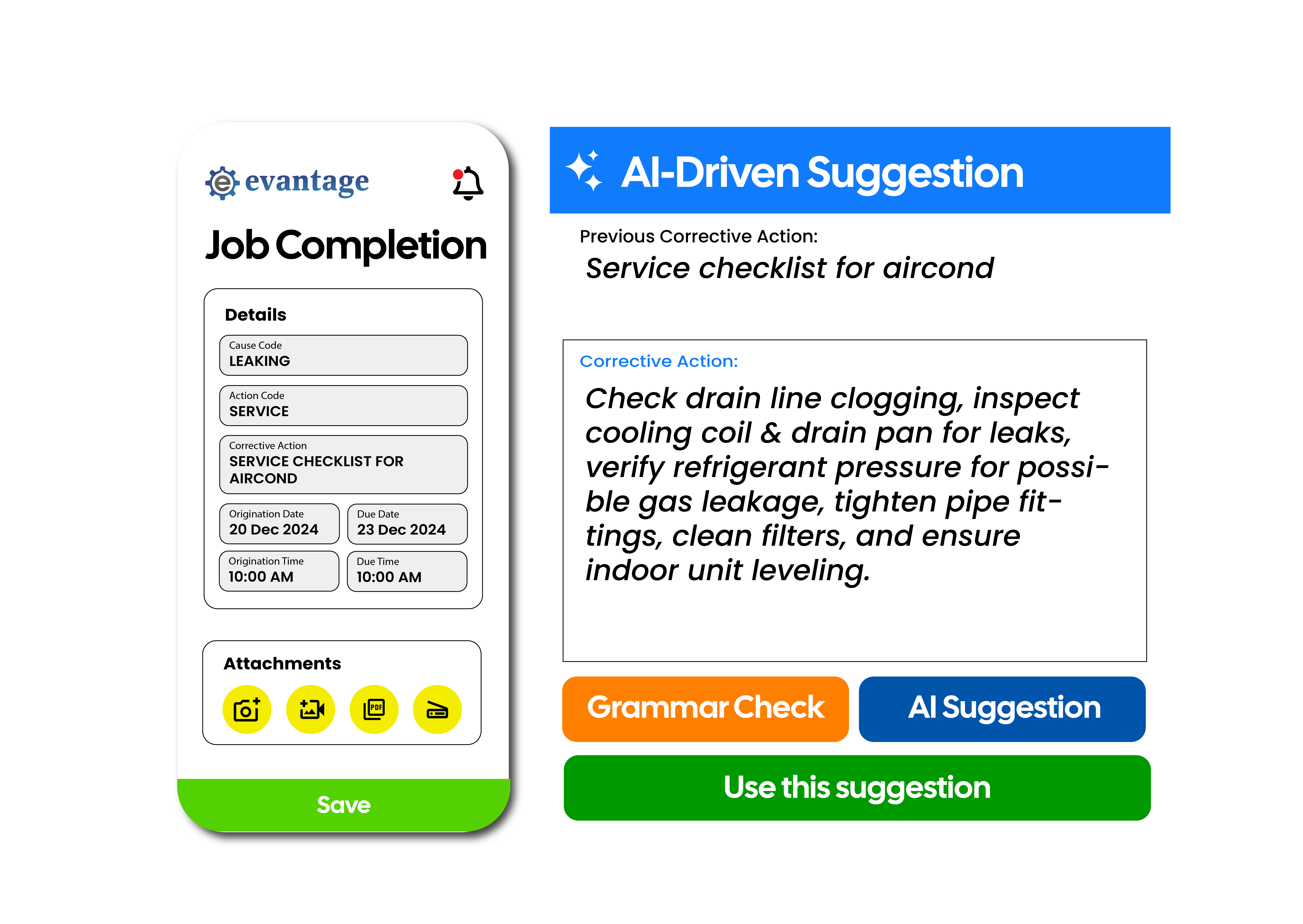 Corrective Action Suggestion
